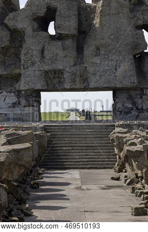Majdanek; Lublin; Poland - May 25, 2022: Monument To The Fight And Martyrdom In Majdanek Nazi Concen