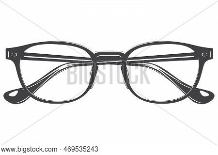 Abstract Minimal Eyeglasses - Black And White Eyeglasses