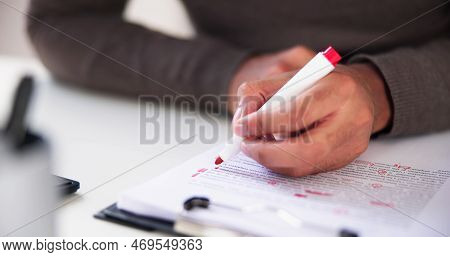 Book Script Edit And Paper Text Proofreading