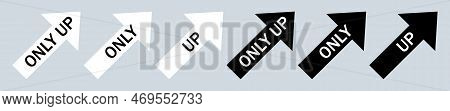 Arrow Icons Set. Only Up. Vector Illustration