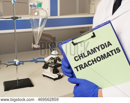 Conceptual Photo Showing Printed Text Chlamydia Trachomatis