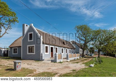 Elim, South Africa - Sep 21, 2022: A Street Scene, With Historic Buildings, In Elim, In The Western 