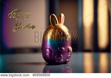 Happy Easter. Congratulatory Easter Background. Easter Poster And Banner Template . Greetings And Pr