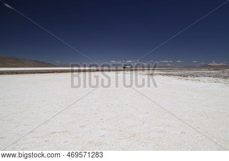 The Salar De Pocitos In The Puna Argentina. High Quality Photo