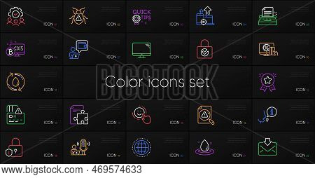 Set Of Teamwork, Online Shopping And Smile Line Icons. Include Fuel Energy, Incoming Mail, Quick Tip