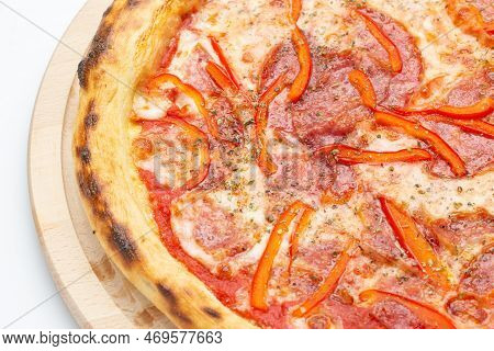 Traditional Italian Pizza. Pizzeria Menu. Concept Poster For Restaurants Or Pizze.