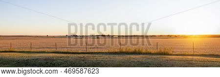 Covington, Texas, Usa - October 19, 2022: The Landscape You Will Witness When Driving Down Texas Hig