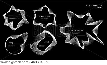 Abstract Lines Border Design Template. Technology Border Design Vector.