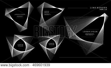 Modern Abstract Lines Border Design Template. Technology Lines Border Design.