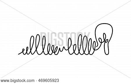 Idea Concept, Creative Of Simplifying Complex Process Lightbulb, Bulb Sign, Innovations, Untangled O