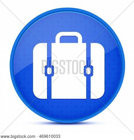 Bag Aesthetic Glossy Blue Round Button Abstract Illustration