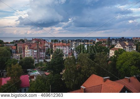 Aerial View Of A Zelenogradsk, Former Cranz, Coastal Resort, Zelenogradsky District, Kaliningrad Obl