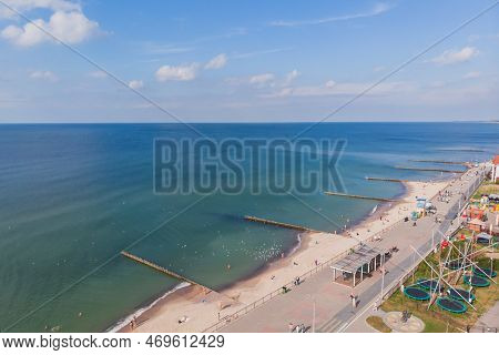 Aerial View Of A Zelenogradsk, Former Cranz, Coastal Resort, Zelenogradsky District, Kaliningrad Obl