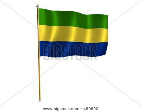 Gabon ipek bayrak