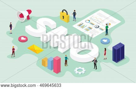 Smo Social Media Optimization Concept With Team It Digital Work On Business Data Analysis With Moder