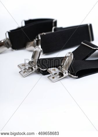 Adjustable Elastic Band With Clip. Clothespin For Sheets, Tablecloths. Suspenders
