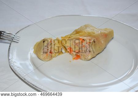 Sour Cabbage Roll In Balkans Way, Called Sarmale