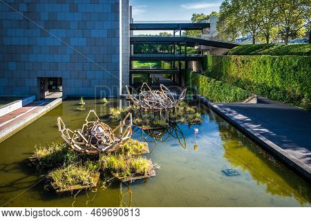 Paris, France, Oct 2022, View Of The City Of Science And Industry Building, Park Of La Villette