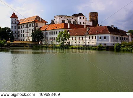 Castle In Jindřichův Hradec On A Bright Summer Day, Czech Republic