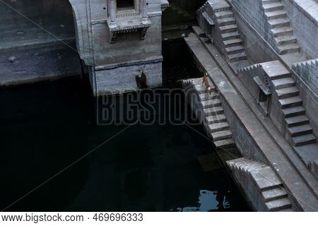Toorji's Step Well, Toorji Ki Jhalara, Toorj Ki Jhalra, Was Built In 1740s.hand Carved Step Well Bul