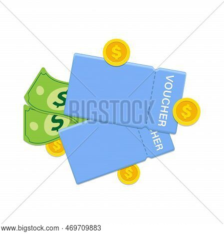 Design Of A Cashback Voucher Card Template With A Coupon Promo Code. Premium Special Price Offers Fo