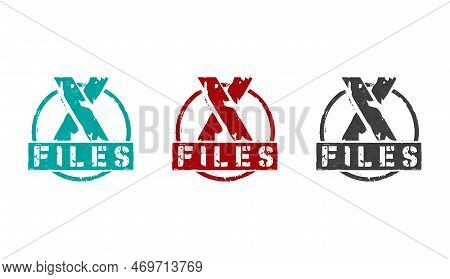 X Files Secret Documents Stamp And Stamping