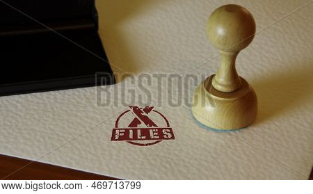 X Files Secret Documents Stamp And Stamping