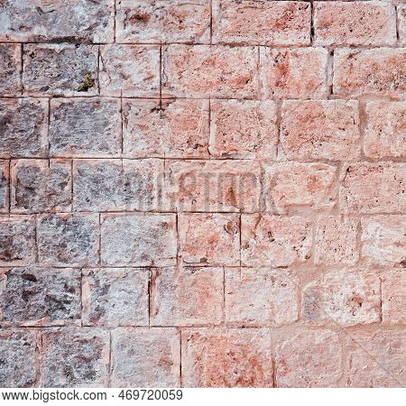 Casual Ancient Brick Wall Pattern Or Background