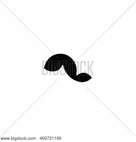 Silk Worm Icon. Simple Style Silk Clothe Big Sale Poster Background Symbol. Silk Worm Brand Logo Des