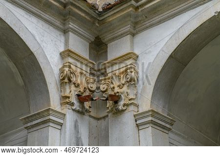 Interior Decorations Of Main Cloister Of Certosa Of The Certosa Di Padula Well Known As Padula Chart