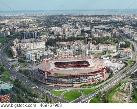 Lisbon, Portugal - October 22, 2022: Estadio Do Sport Lisboa E Benfica. Multi-purpose Stadium Locate