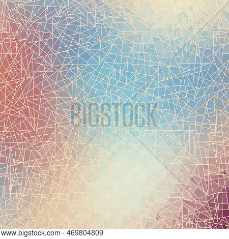 Geometric Abstract Pattern In Low Poly Style.