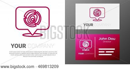 Logotype Line Wooden Logs Icon Isolated On White Background. Stack Of Firewood. Logo Design Template