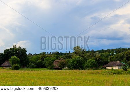 View Of Open-air Museum Of Folk Architecture And Folkways Of Ukraine In Pyrohiv (pirogovo) Village N