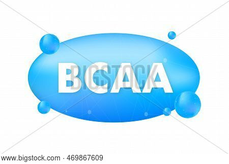 Bcaa - Branched Chain Amino Acid Capsule. Bcaa Supplement. Sports Nutrition. Vector Stock Illustrati