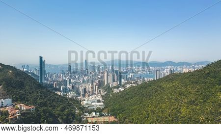 The Hong Kong View From Wong Nai Chung Gap 28 Jan 2023