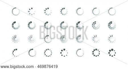 Download Sign Set. Load Icons Set. Load System. Data Load. Loading Bar. Froze Computer. Vector Stock