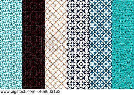 Modern Set Of Pattern, Abstract Background, Trendy Print, Monochrome Texture.