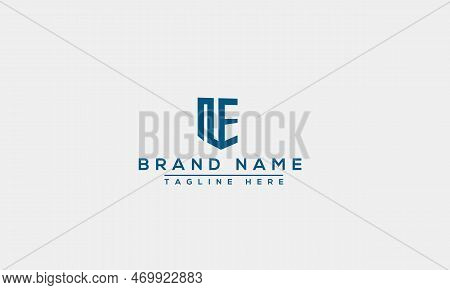 Ne Logo Design Template Vector Graphic Branding Element.