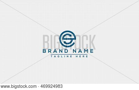 Es Logo Design Template Vector Graphic Branding Element.