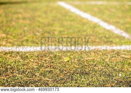 Stock Image Kid Game Football. Difocused Image