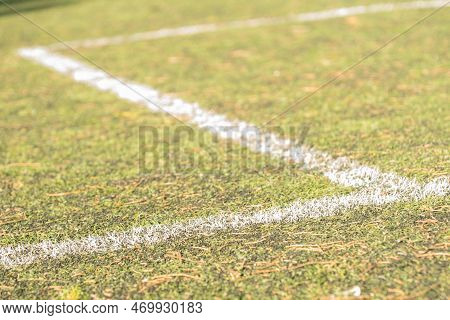 Stock Image Kid Game Football. Difocused Image