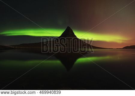 A Image Of Kirkjufell Northern Lights, Iceland