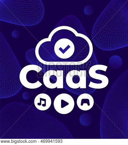 Caas, Content As A Service Vector Illustration