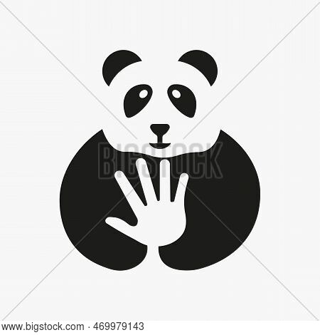 Panda Hand Logo Vector & Photo (Free Trial) | Bigstock