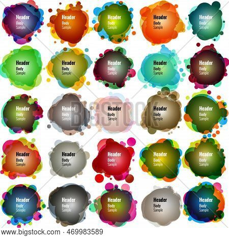 Set Of Speech Bubbles. Original Illustration. Eps 10 Vector File