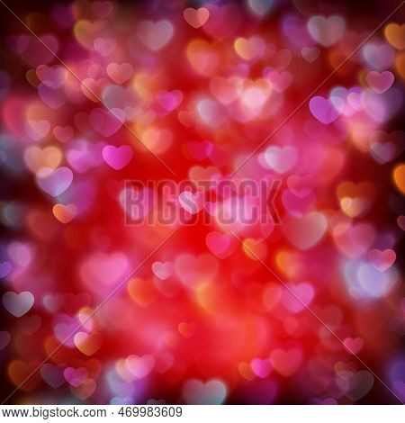 Valentine S Day Background From Hearts. Eps 10