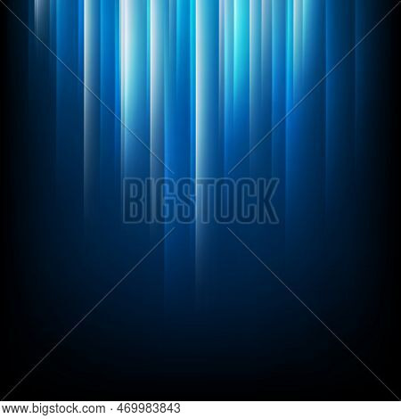 Abstract Blue Background With Colorful Shining. Eps 10 Vector File Included