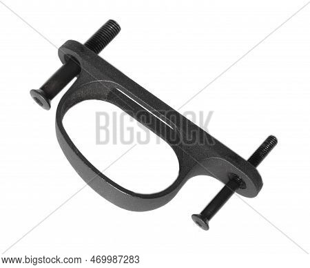 Triggerguard Removed From A Rifle And On A White Background