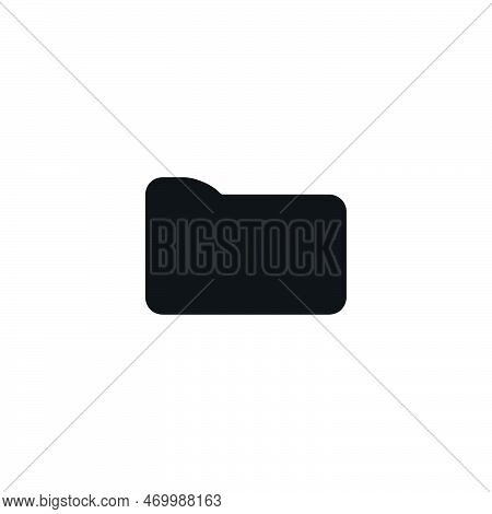 Folder Icon. Simple Style Cloud Server Poster Background Symbol. Folder Brand Logo Design Element. F